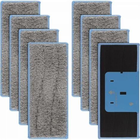 Lot de 8 serpillères lavables pour iRobot Braava Jet M6134, serpillères lavables pour iRobot Braava M6, serpillères réutilisables (1/4)