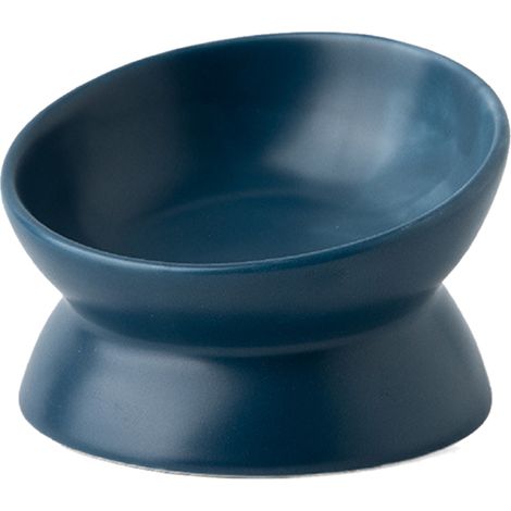 Gamelle en céramique pour chat et chien, gamelle pour animaux de compagnie, ouverture oblique, protection haute pour les pattes, vertèbres cervicales (1/4)