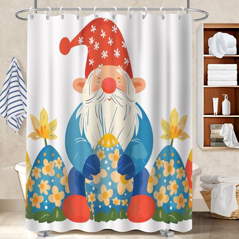 Rideau de douche en polyester 180x180 souple bâche polyester douche pour protéger le sol des éclaboussures efficacement (1/5)