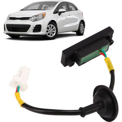 Bouton de Déverrouillage du Coffre de Hayon ABS Anti-rayures 81260-1W220 de Remplacement pour Kia Picanto TB 2011-2017, pour Kia Rio Mk3 2011-2017,DEBUNS