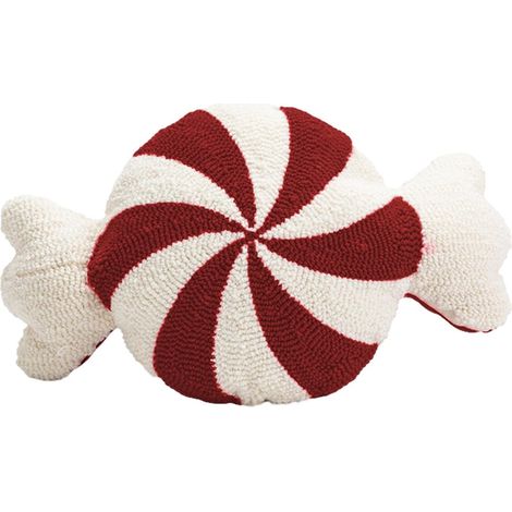 Cuscino natalizio - Cuscino eccezionale per divano - Cuscino decorativo - Cuscino con caramelle - Cuscino lombare ricamato - Cuscino natalizio con caramelle - 50 x 30 cm