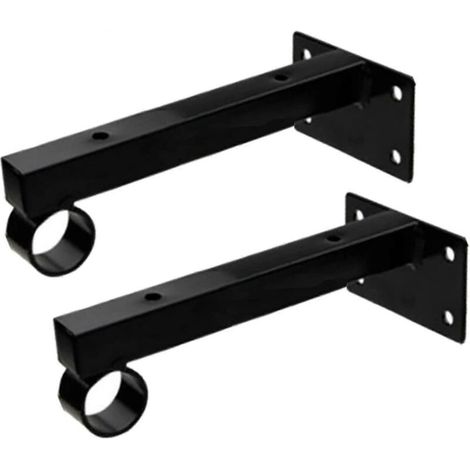Supports d'étagères, étagères flottantes carrées industrielles, 150 mm - (1/5)