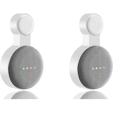2 Stück Mini-Wandhalterung für Google Audio, Weiß