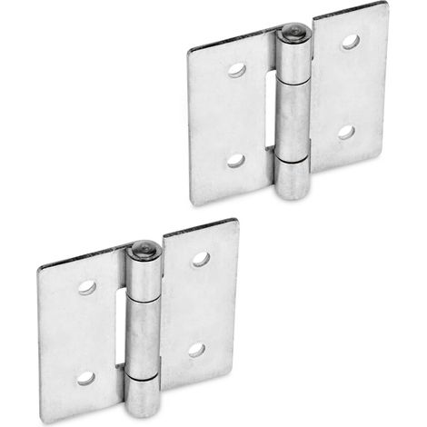 Ganter Normelemente Stainless Steel Sheet Hinges - GN 136-NI-40-40-B Stainless Steel Stainless Steel Pin Pack of 2 (1/3)