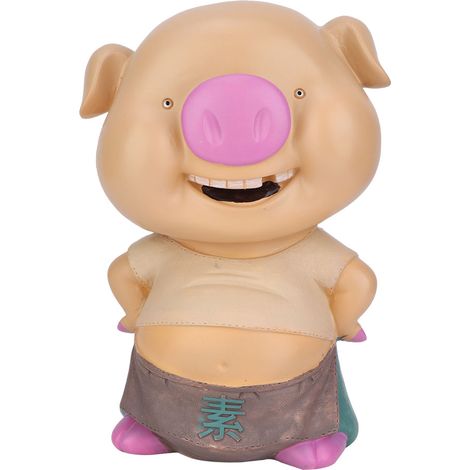 Tirelire Cochon PVC Design Cartoon Grande Capacité Décoration Bureau Maison L (1/4)