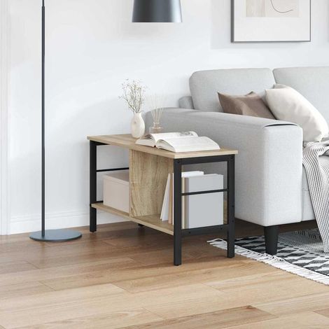 vidaXL Bookshelf Sonoma Oak 82 x 32 x 47 cm Engineered Wood
