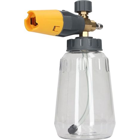 Générateur de Mousse Haute Pression 4000 PSI, Pulvérisateur à Mousse Puissant avec Raccord Rapide, 1 Litre, Jaune (1/5)