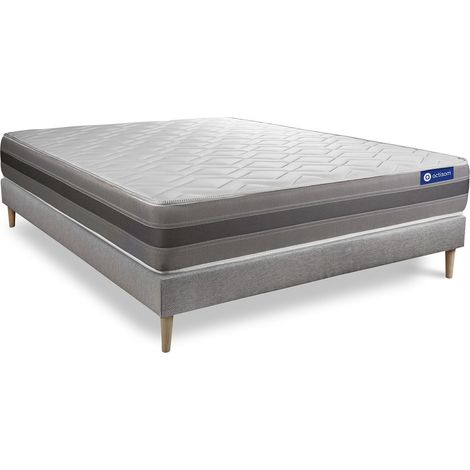 Ensemble Matelas Sommier 120x190 cm - Actimemo Relax (1/5)