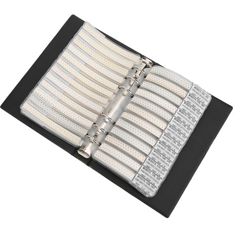 Kit de condensateurs série 0603 90, échantillon de composants électroniques, noir (1/5)