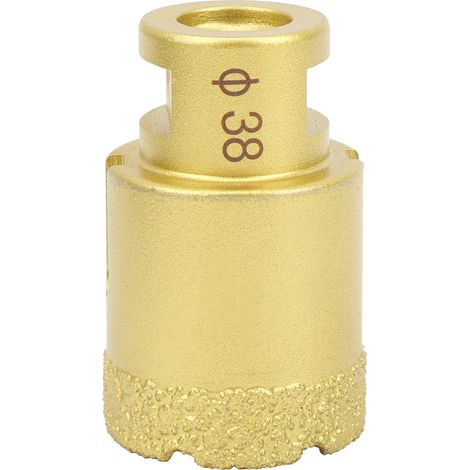 Scie cloche diamant 38mm M14, trépan de perçage brasé pour marbre et béton, outil de forage professionnel. (1/5)