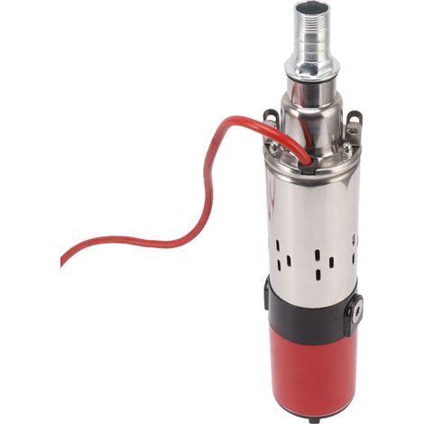 Pompe à eau 12 V CC, 220 W, moteur à balais de carbone, pompe à vis électrique en acier inoxydable, hauteur de refoulement de 30 mètres. (1/5)