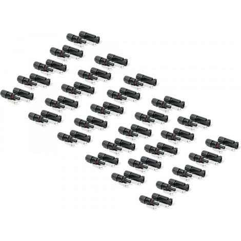 1 bis 50 Paar Solar Stecker für Solarkabel 4-6 mm² PV Stecker kompatibel mit MC4 30 Paar