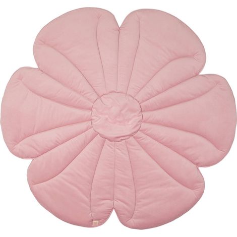 Tapis de sol fleur molletonné bébé enfant bloom house - Rose (1/2)