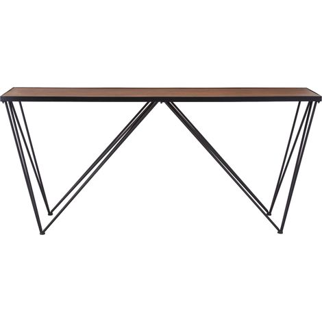 Interiors by Premier Rectangular Console Table, Metal and Wood Console Table, Industrial Console Table, Wood Top Console Table (1/5)