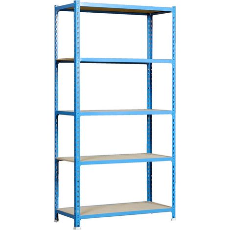 Schraubenloses Metallregal mit Spanplatte MaderClick Plus 5/500 Simon Rack (1/3)