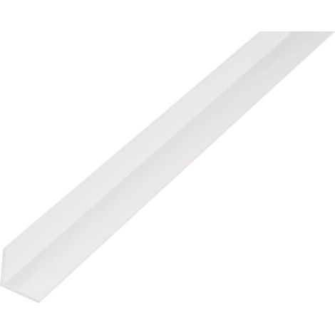 GAH Alberts Winkelprof. gleichsch., ungelocht L2000x B10x H10x S1mm Kunststoff weiß