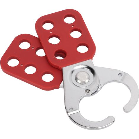 Fermoir à étiquette verrouillable avec 6 trous et cadenas, 25 mm/0,98 pouce, acier inoxydable.
