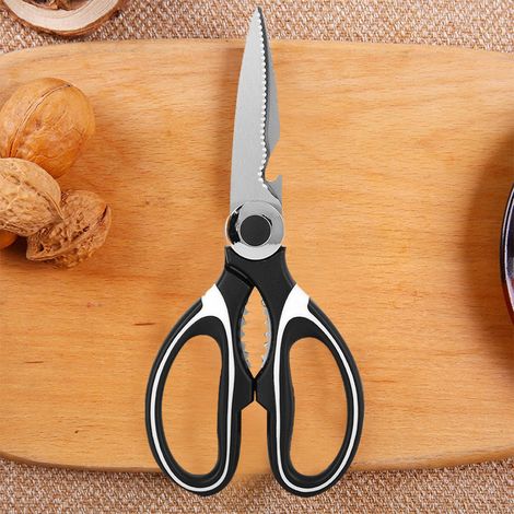 Ciseaux de cuisine professionnels en acier inoxydable pour découpe précise (1/3)