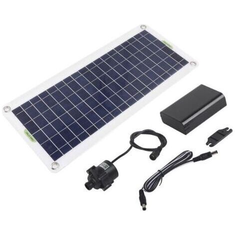 Kit de pompe à eau solaire Kit de pompe de fontaine de panneau solaire de polysilicium 30W pour les jardins hydroponiques de bassin de fontaine alimentés par le soleil (1/5)