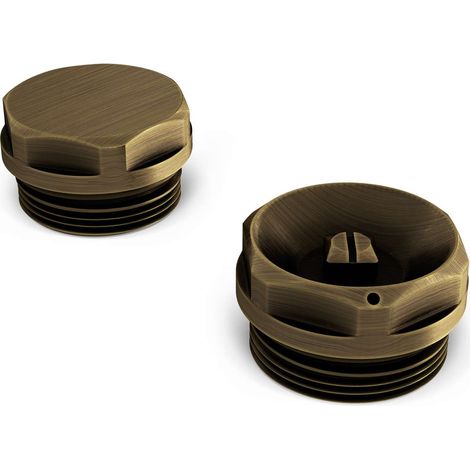 Talus - Radiator Bleed Valve & Blanking Plug Antique Brass