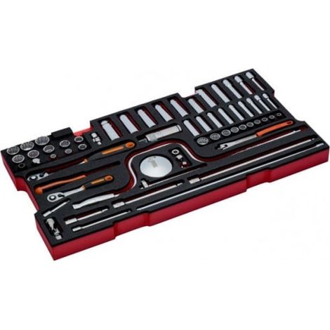 BAHCO - Jeu de douilles, module pour 4750RCHDW01 Caisse rigide à usage intensif - 61 pcs