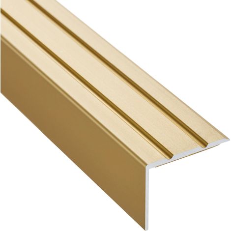 Treppenprofil 1000 x 25 x 18 mm messing eloxiert selbstklebend, 1 Stück (1/5)