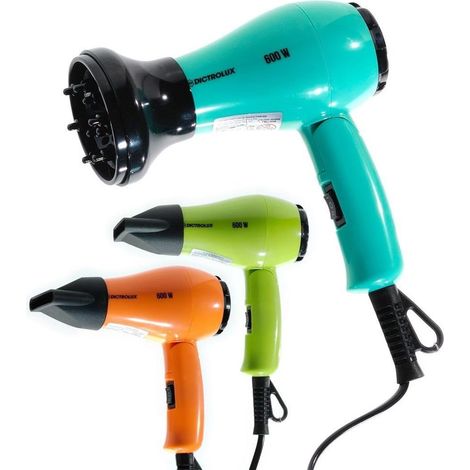 TrAdE Shop Traesio - Asciugacapelli Da Viaggio Pieghevole 600 Watt Motore Dc 2 Velocità Con Diffusore Styling - (1/5)