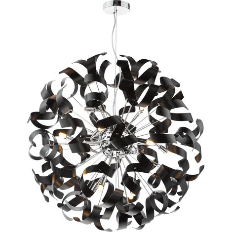 Dar Swash Suspension Swash en chrome poli avec rubans noirs (1/3)