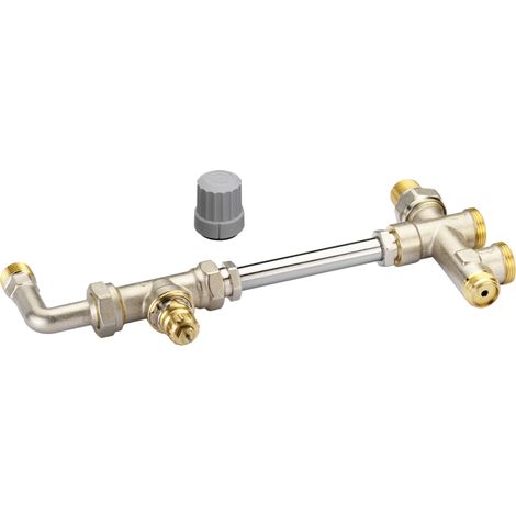 Danfoss Steigrohrventil für 1-Rohranlagen Set RA-KE, HK:R 1/2, Anl.:G 3/4 AG 013G3341