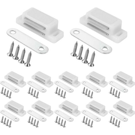[NON UTILIZZATO] Magneti per armadietti, chiusure per ante di armadietti, 12 potenti magneti in acciaio inox per armadietti da cucina, bagno, armadi, chiusure per cassetti, ante di armadietti