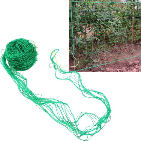 Filet de support pour plantes grimpantes, filet de jardinage vert, filet pour concombres et courges suspendues, filet de soutien, filet résistant au vent et à la verse pour chrysanthèmes, 2 x 3 m (1/5)