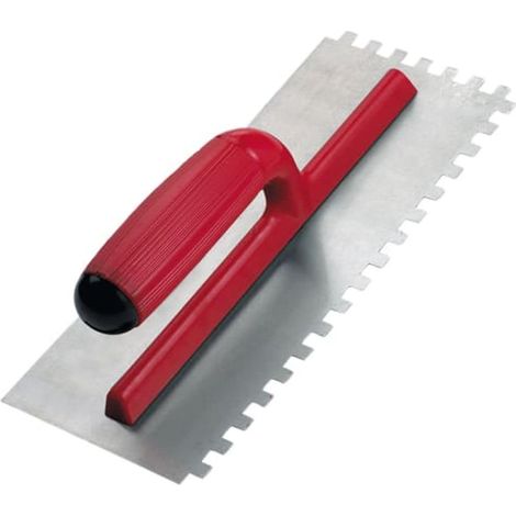Rubi Pro Steel Notched Trowel 11x4in  Durable Tiling Tool