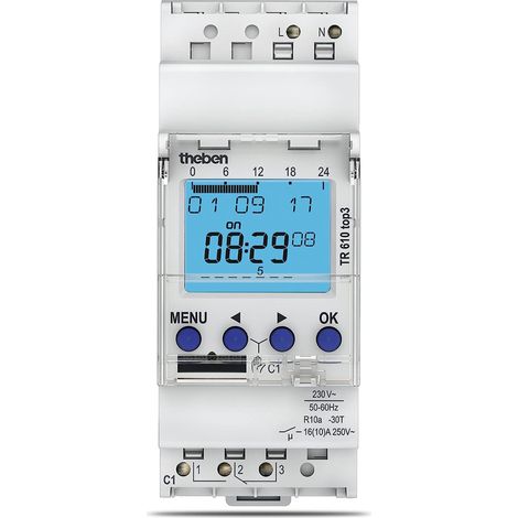 Theben TR610 top3 - digitale 1-Kanal Zeitschaltuhr mit App-Programmierung, LED (1/5)
