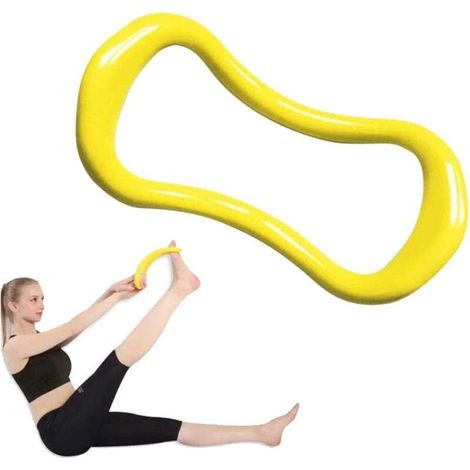 Yoga Cercles, Anneau de Pilates Fitness Circle, Pilates Ring,Formation D'anneau D'étirement Fascia pour Tonifier Les Cuisses, Les Abdominaux et Les Jambes, Training Outil De Soutien De Résistance-Fei (1/5)