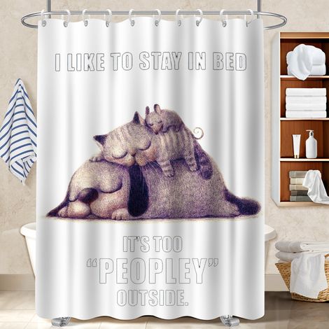 Rideau polyester pour douche 180x180 moderne protection douche pour hôtel / airbnb (1/5)