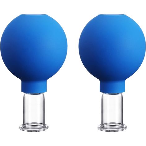 Massage de drainage lymphatique, ventouses en verre pour une peau lisse et un sommeil de meilleure qualité, massage par aspiration pour les yeux, le visage et le corps-AquaForge (1/5)