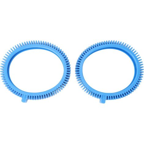 2 Pneus Avant Caoutchouc Bleu – Nettoyeur Piscine 896584000 143 avec Bosse Pression Remplacement, Adhérence Parfaite pour Robot (1/5)