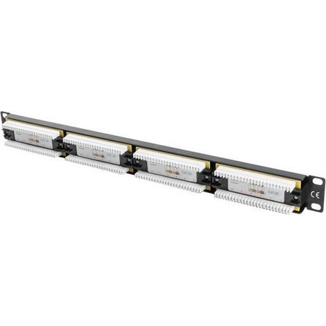 Patch Panel 24 Porte UTP Categoria 5e Lanberg PPU5-1024-B (1/3)