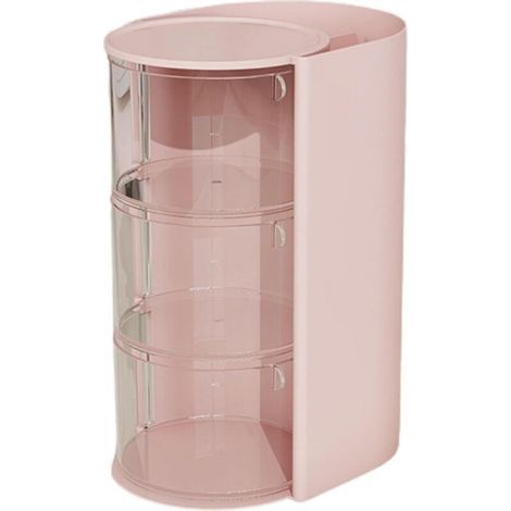 Boîte de rangement cosmétique, organisateur cosmétique grande capacité, tiroir de rangement rotatif pour produits de beauté (1/5)
