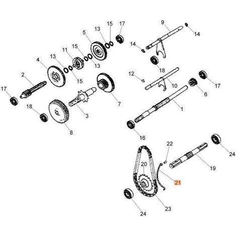 KOMPLETTER KETTENSPANNER ORIGINAL EMAK YF1325036