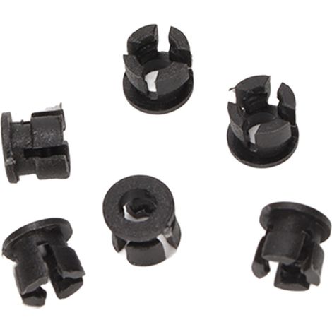 200 supports de LED en plastique à boucle plate, fixation pour diodes électroluminescentes (LED) pour indicateurs et expériences de bricolage, 0,1 pouce, noir (1/5)