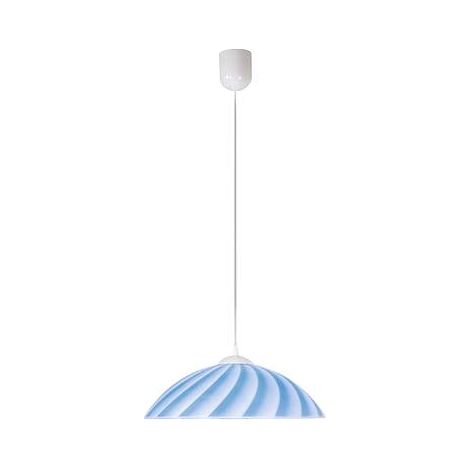 Suspension Candellux Kamila verre bleu/blanc 34cm E27 (1/3)