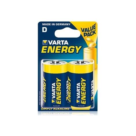 Batterien LR20 D VARTA ENERGY Alkaline 04120229412 (Preis 10 Blister mit 2 Batterien)