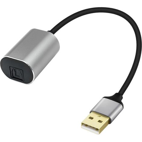 Convertisseur USB A mâle vers SPDIF femelle, câble adaptateur audio analogique vers numérique, compatible avec les téléviseurs HD et les accessoires de jeu, disponible en plusieurs couleurs. (1/5)