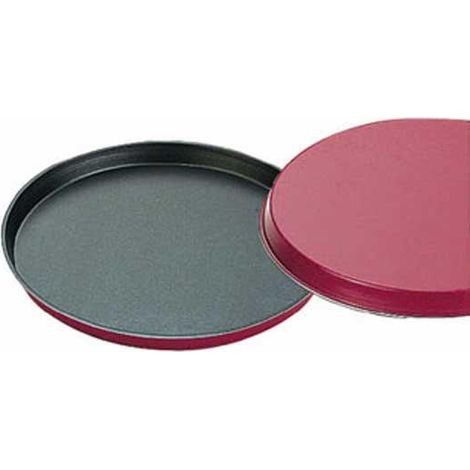 Ibili Molde para pizza rojo 32 cm antiadherente aluminio