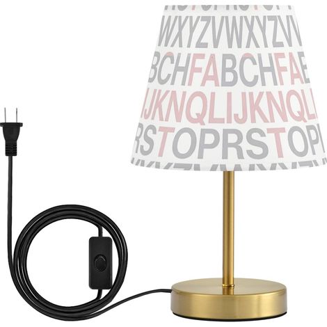 Yuiboo Lampe de table l'alphabet délicate 3 modes couleurs chevet (1/5)