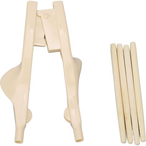 2 Baguettes d'apprentissage, design ergonomique, matériau ABS et bambou, antidérapant, rééducation mains (1/5)