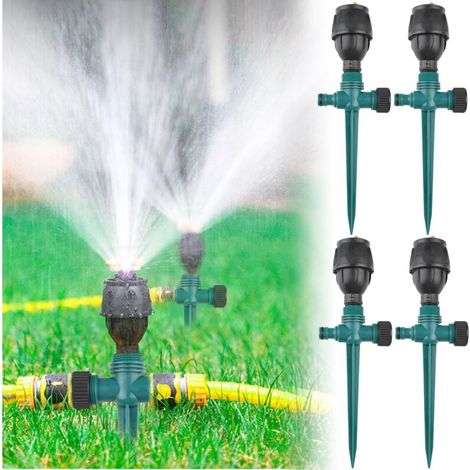 Arroseur de jardin, irrigation automatique à 360°, ensemble de 4 pièces-AquaForge (1/5)