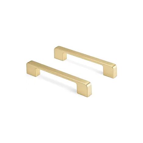 Poignée en laiton 96 trous, longueur 105 mm, compatible avec les tiroirs de commode, les portes de placard et les meubles. Poignée en cuivre antique. (1/3)
