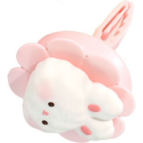 (Exclusivité Asie du Sud-Est) Décoration créative et mignonne pour climatiseur de voiture, motif moulin à vent rotatif fleuri, ornement intérieur (Prix de vente conseillé : 72 000 VND) Petit lapin (1/2)